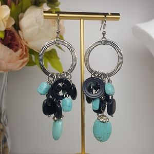 NWT Adra Turquoise Loop Earrings
